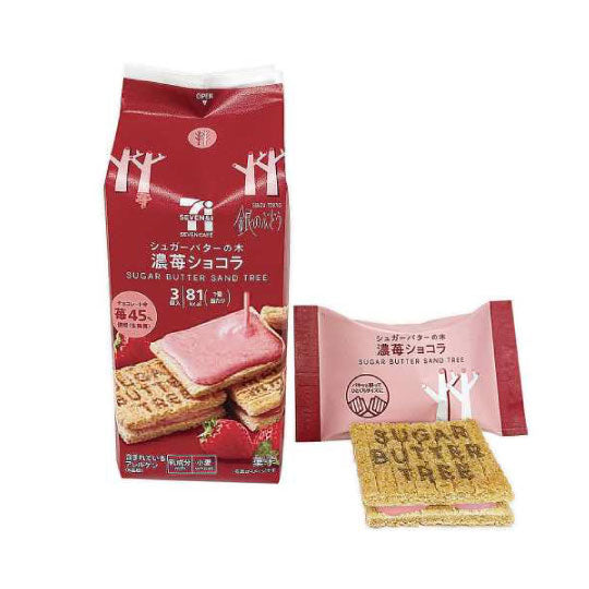 7-11 砂糖樹 Sugar Butter Sand Tree草莓巧克力夾心餅乾