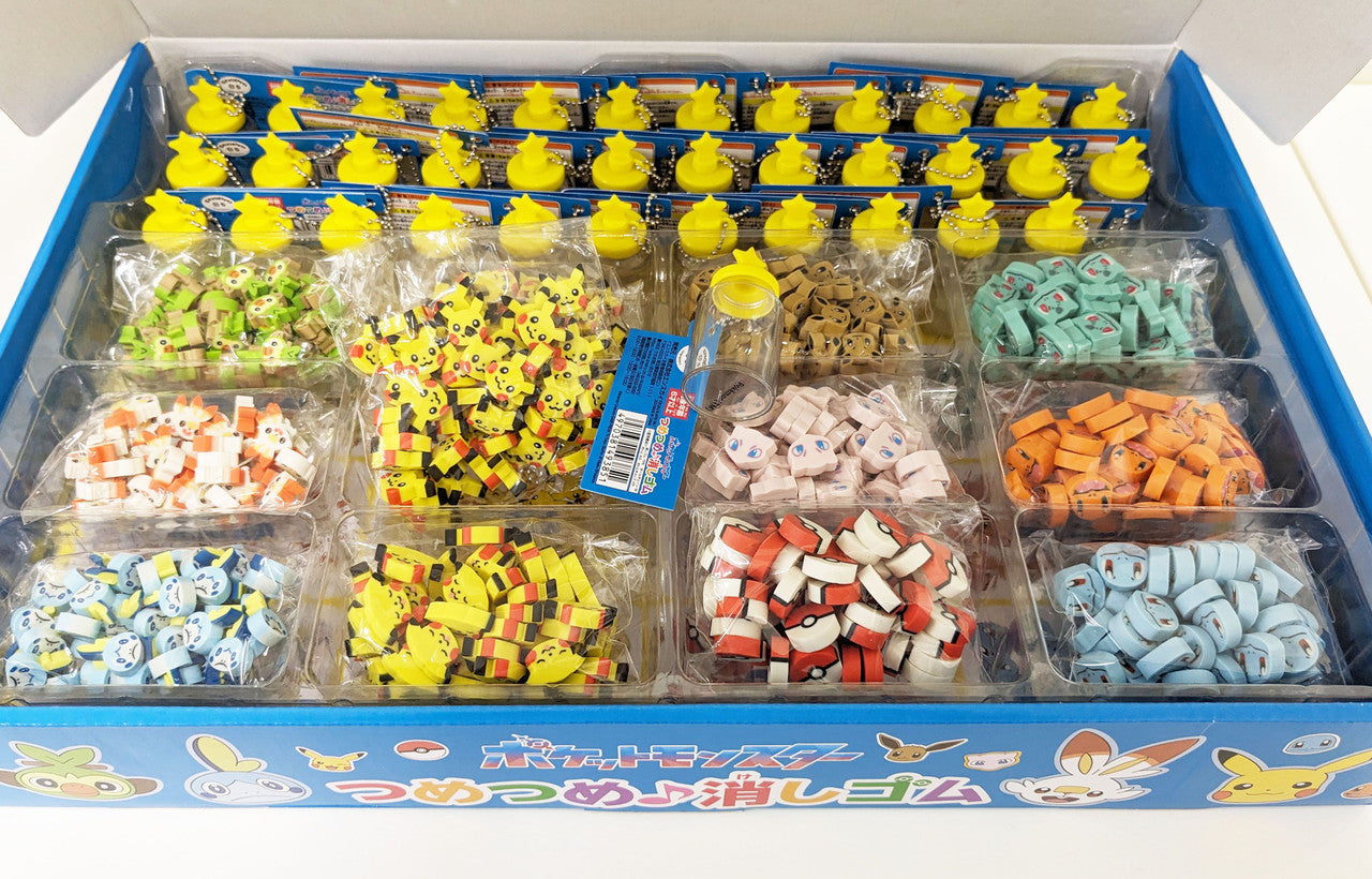 Ensky Pokemon Gotta All 橡皮擦 12塊/瓶 (寶可夢橡皮擦/瓶裝12入)