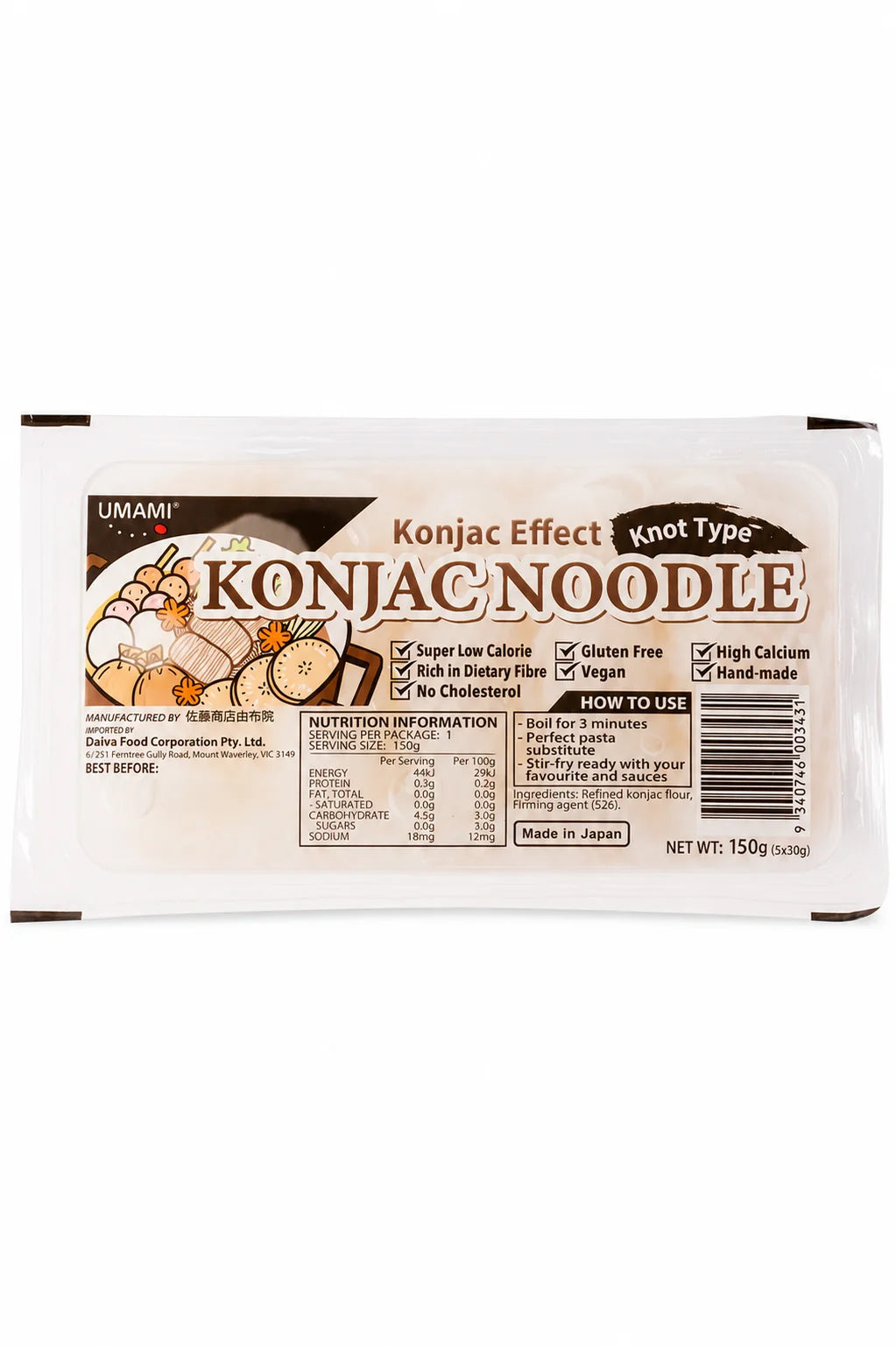 Umami Sato Jun Japanese Musubi Ito Konnyaku 150g (5pcs)