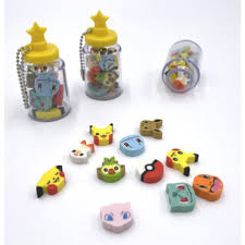 Ensky Pokemon Gotta Catch Them All Erasers 12pcs/bottle (寶可夢橡皮擦/瓶裝12入)