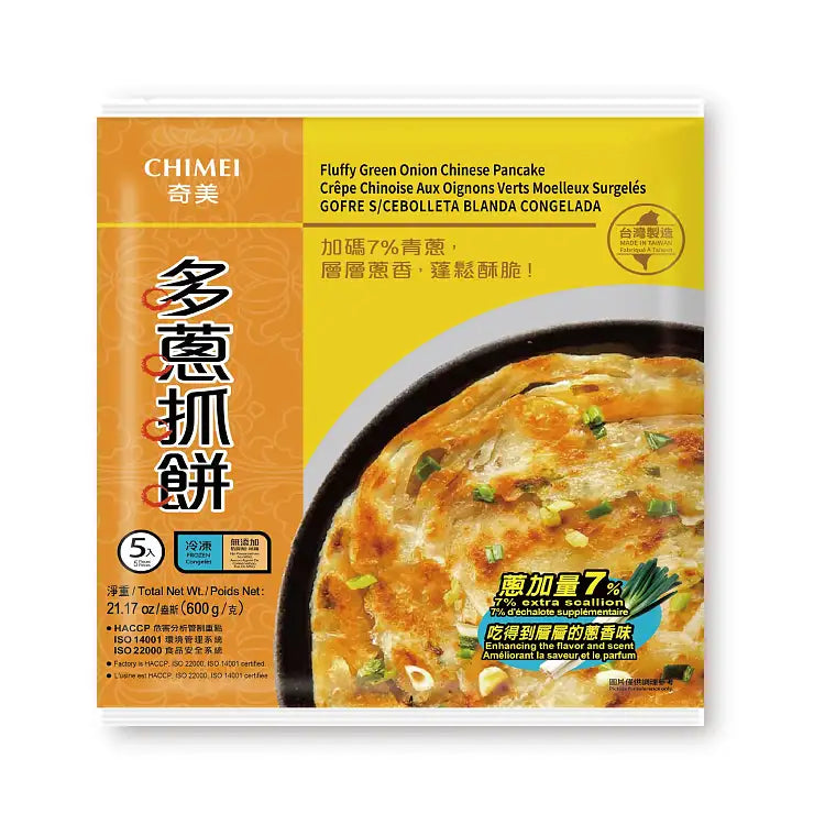 Chimei Sacllion Pancake (5 pieces) 600g 奇美 多蔥抓餅 （5入）