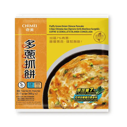 Chimei Sacllion Pancake (5 pieces) 600g 奇美 多蔥抓餅 （5入）