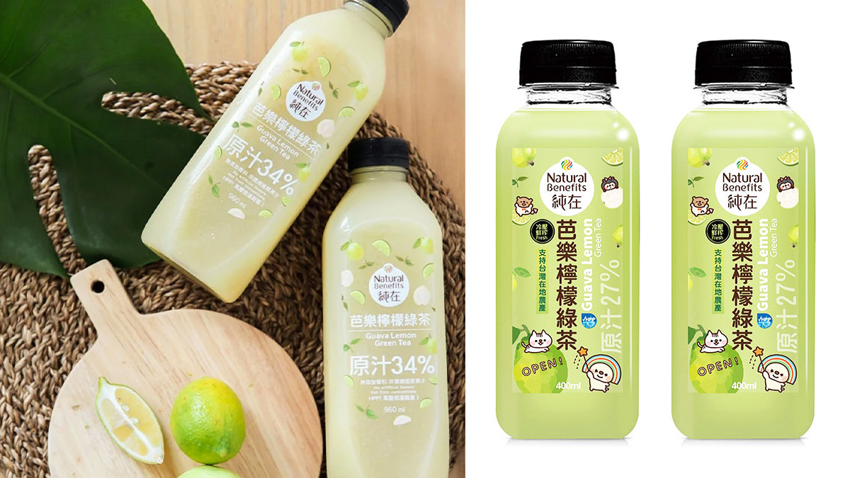 【純在】芭樂檸檬綠茶 1200ml Guava Lemon Green Tea