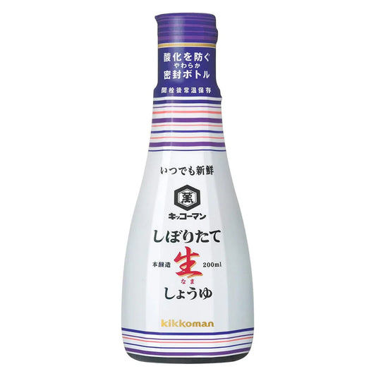 Kikkoman Shiboritate Nama Shoyu 200ml