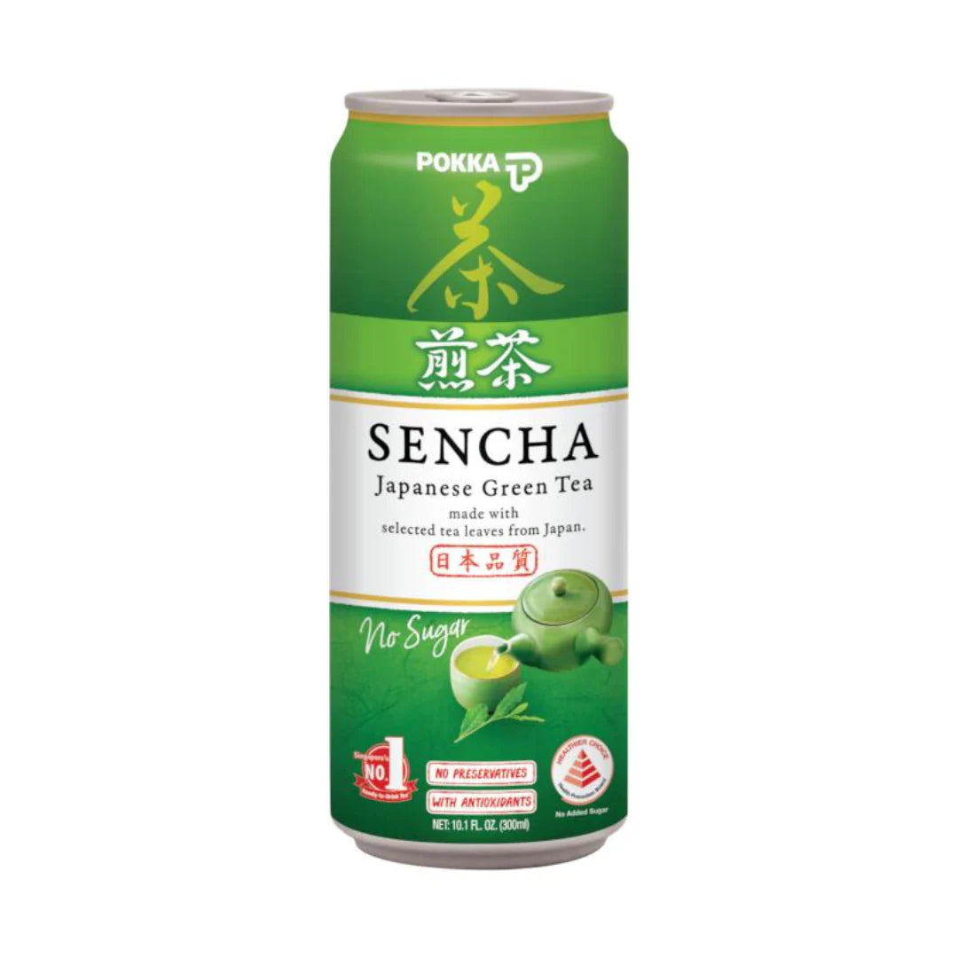 POKKA Sencha (No Sugar) Sleek Can 300ml 煎茶