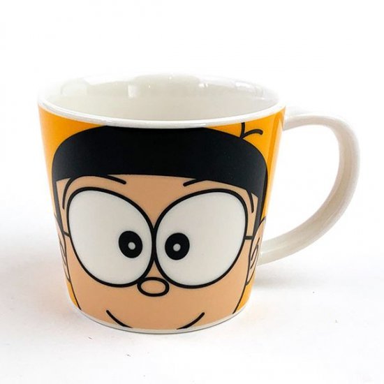 Doraemon Nobita Mug - Orange - Mu Shop